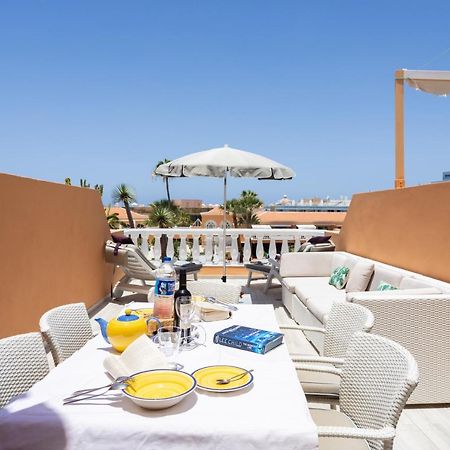 Exclusive Attic Las Vistas 3 With Breathtaking Sea View, Only 100 M To The Sea, Heated Pool, Aircon, Wifi Arona  Eksteriør billede