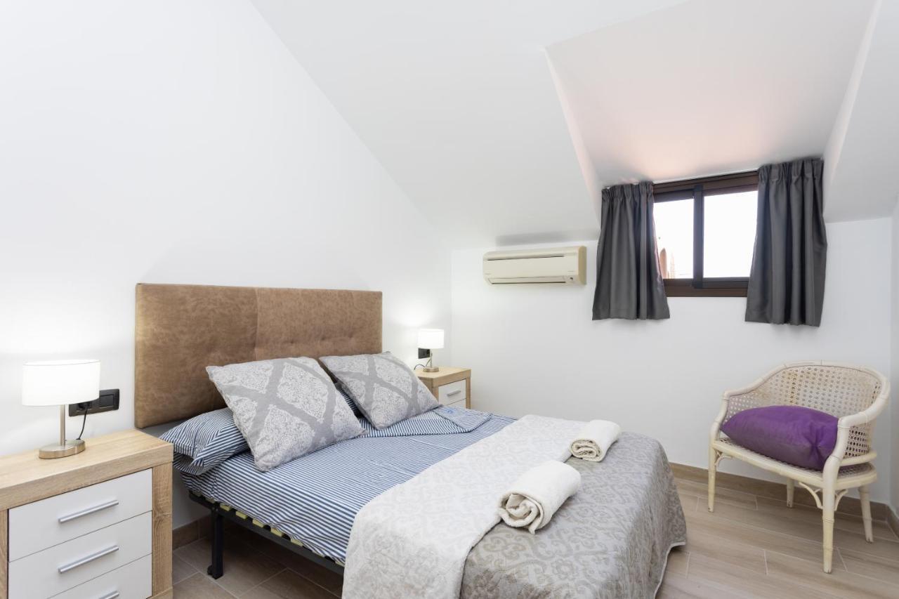 Exclusive Attic Las Vistas 3 With Breathtaking Sea View, Only 100 M To The Sea, Heated Pool, Aircon, Wifi Arona  Eksteriør billede