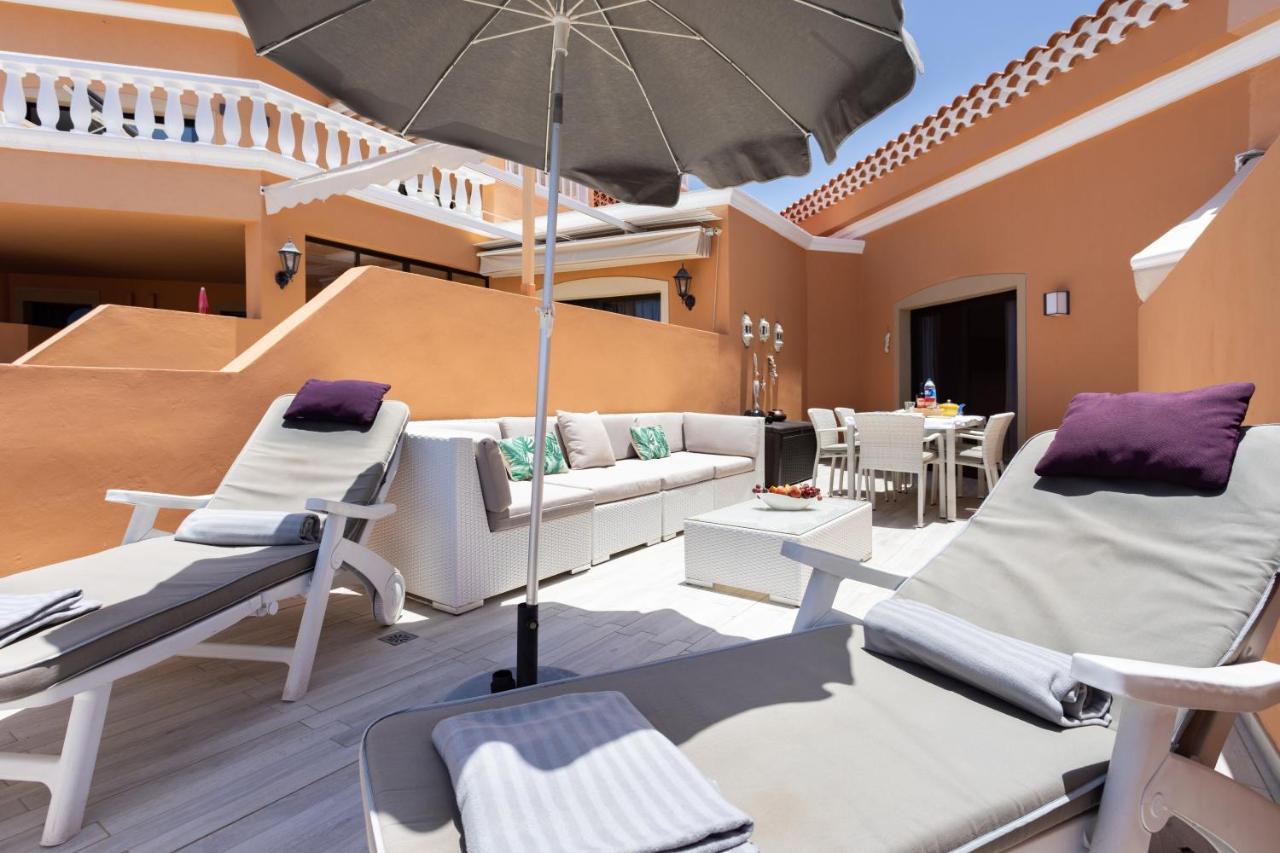 Exclusive Attic Las Vistas 3 With Breathtaking Sea View, Only 100 M To The Sea, Heated Pool, Aircon, Wifi Arona  Eksteriør billede